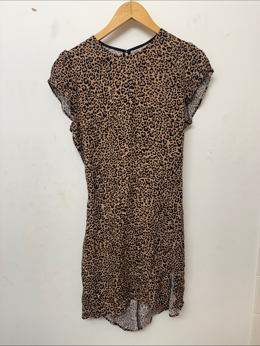 Reformation Leopard Print Mini Dress - Tan & Black Size 8 Medium M